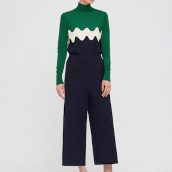 Marimekko x Uniqlo black wool knit wide leg culottes - Small - Picture 1 of 6